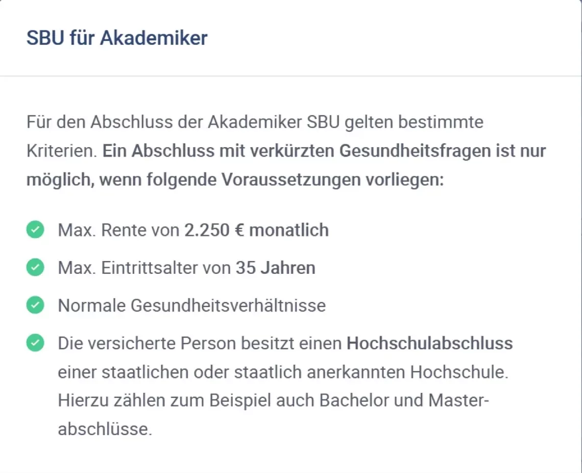 Berufsunfähigkeitsversicherung Hannoversche Aktion Akademiker bis 35 Bedingungen