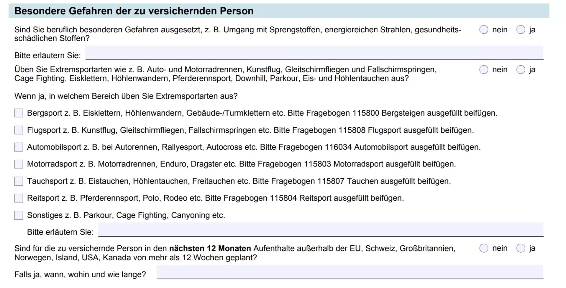 Berufsunfähigkeit Gothaer besondere Gefahren