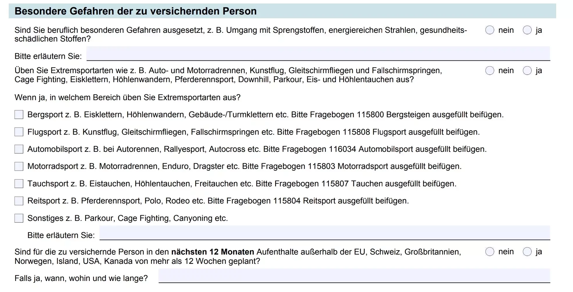 Berufsunfähigkeit Gothaer besondere Gefahren